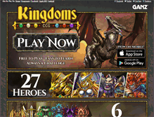 Tablet Screenshot of kingdomsccg.com